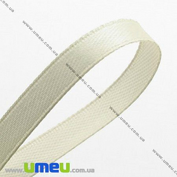 Атласная лента, 6 мм, Кремовая (LEN-003982)