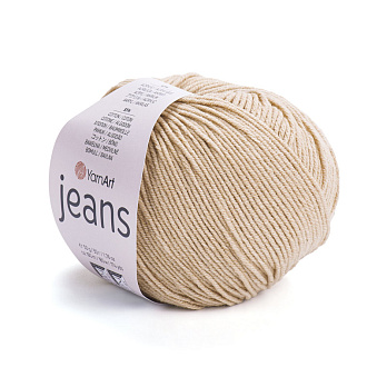 Пряжа YarnArt Jeans 50 г, 160 м, Бежевая 07 (YAR-025298)