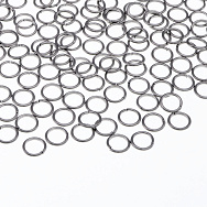 Колечка з нерж. сталі, 5 мм, 0,6 мм, Темне срібло (STL-051245)