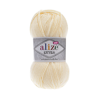 Пряжа Alize Extra 100 г, 220 м, Кремовая 01 (YAR-056284)