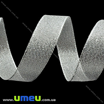 Стрічка парчева, 20 мм, Срібляста (LEN-001544)