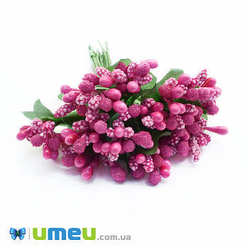 Тычинки на проволоке в сахаре, Малиновые (DIF-044657)