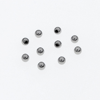 Заглушки торцевые из нержавеющей стали, 2,5 мм, Темное серебро (STL-055917)