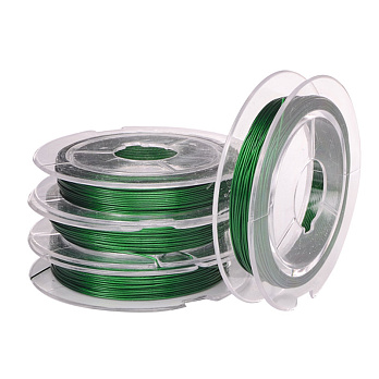 Біжутерний тросик, 0,38 мм, Зелений (LES-055223)