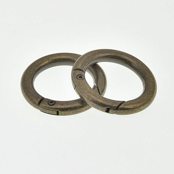 Кільце для сумки металеве, 28 мм, Антична бронза (BAG-059405)