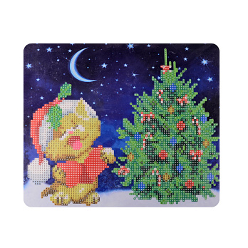 Набор алмазной живописи на картоне 25х21 см, Рождественская песня (SXM-056396)