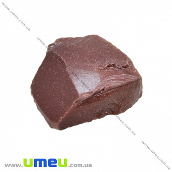 Авантюрин Золотой песок необработанный, 37х37х14 мм (POD-027040)