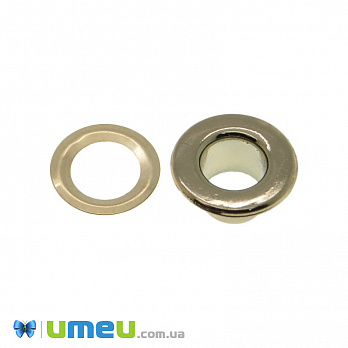 Люверс из нержавеющей стали, 10 мм, Золото (SEW-040231)