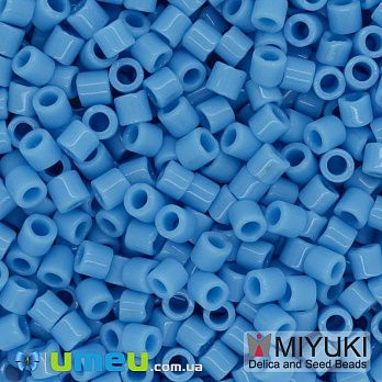 Бісер японський Miyuki Delica 8/0 DBL725, Блакитний (BIS-045894)