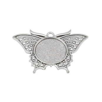 Основа Метелик, 49х33 мм, 20 мм, Античне срібло (OSN-059460)