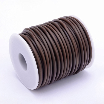 Шнур каучуковий порожнистий, 3 мм, Коричневий (LEN-057003)