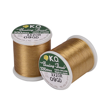Нитка для бісеру KO 09, Золотиста, 50 м (MUL-053169)