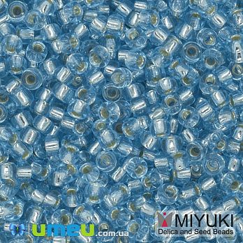 Бісер японський Miyuki круглий RR 11/0 №18, Блакитний (BIS-045581)