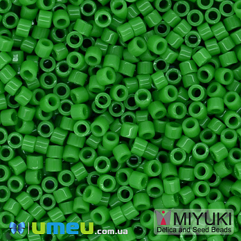 Бисер японский Miyuki Delica 15/0 DBS724, Зеленый (BIS-049667)