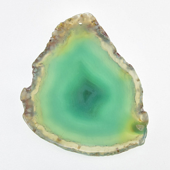 Срез Агата, Зеленый, 72х56 мм (POD-009294)