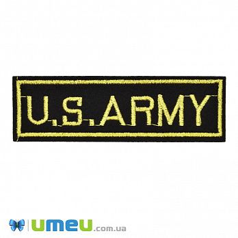Термоаппликация U.S.ARMY, 10х3 см, Черная (APL-047696)