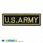 Термоаплікація U.S.ARMY, 10х3 см, Чорна (APL-047696)