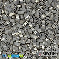 Бисер японский Miyuki HALF TILA №1865, 5х2,3 мм, Серый (BIS-046080)