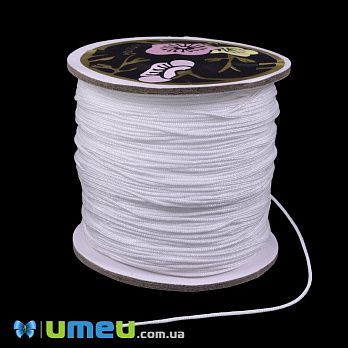 Нейлоновий шнур, 0,8 мм, Білий (LEN-047088)