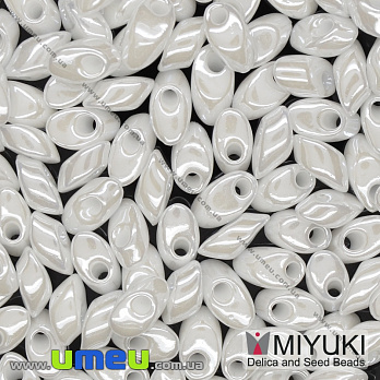 Бисер японский Miyuki LMA №420, 4х7 мм, Белый (BIS-036730)