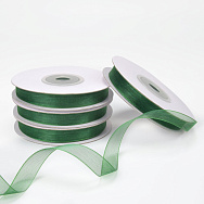 Лента из органзы, 10 мм, Зеленая (LEN-056785)