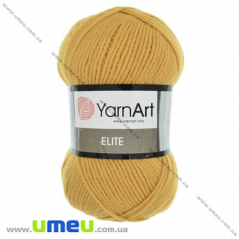 Пряжа YarnArt Elite 100 г, 300 м, Помаранчева 845 (YAR-025374)