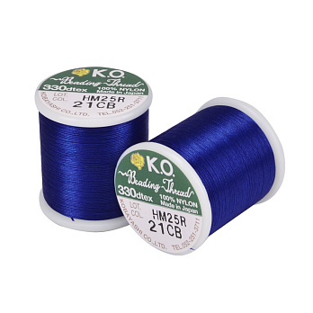 Нитка для бісеру KO 21, Синя, 50 м (MUL-053181)