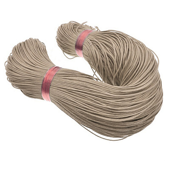 Вощений шнур (котон), 1,5 мм, Бежевий (LEN-053324)