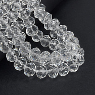 Намистини ронделі, 12х8 мм, Прозорі (BUS-057169)