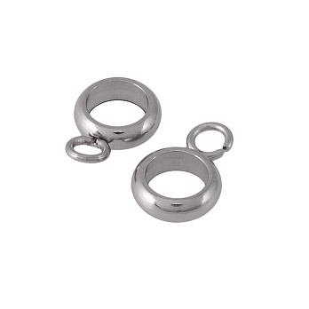 Бейл з нержавіючої сталі, 10х8х2,5 мм, Темне срібло (STL-055870)