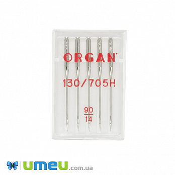 Голки ORGAN UNIVERSAL №90/14 для побутових швейних машин, 5 шт (SEW-043744)
