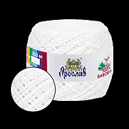 Пряжа Ярослав Бавовна 14/2, 50 г, 350 м, Белая 01 (YAR-058963)