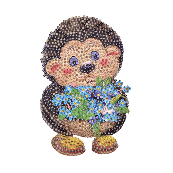 Набір алмазного живопису (наклейка) 14,5х9,5 см, Їжачок (SXM-052504)