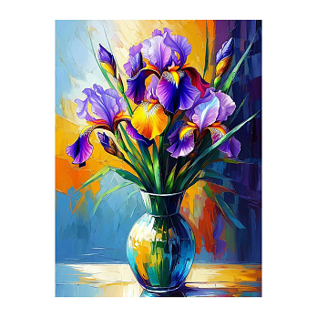 Набор алмазной живописи на подрамнике 30х40 см, Ирисы для души (SXM-061168)