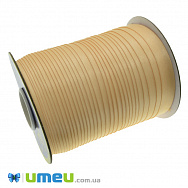 Атласна коса бейка, 15 мм, Персикова світла (LEN-037794)