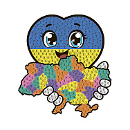 Набір алмазного живопису (наклейка) 10х9 см, З Україною в серці (SXM-059106)