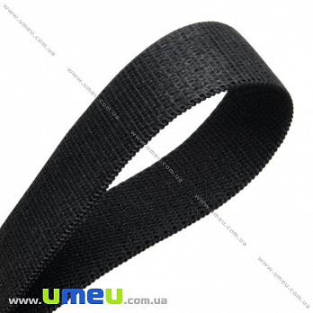 Резинка бретелечна, 15 мм, Чорна (LEN-018647)