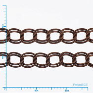 Цепь двойная, Медь, 6х5 мм (ZEP-015187)