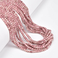 Бусины Родонит, Натур. камень, 2,5 мм, Круглые граненые (BUS-061383)