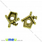 Підвіска метал. Шпаківня, 15х13 мм, Античне золото (POD-031462)
