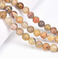 Бусины Агат кружевной (Crazy Agate), Натур. камень, 10 мм, Круглые, 38 см (BUS-060731)