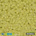 Бисер чешский №624m/38386m, Желтый, Прокрашенный матовый, 10/0 (BIS-005774)