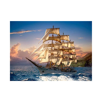 Набор алмазной живописи на подрамнике 30х40 см, Путешествие под парусами (SXM-052403)