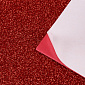 Фоаміран глітерний на клейовій основі, 2 мм, Червоний, 20х30 см (FOM-056430)