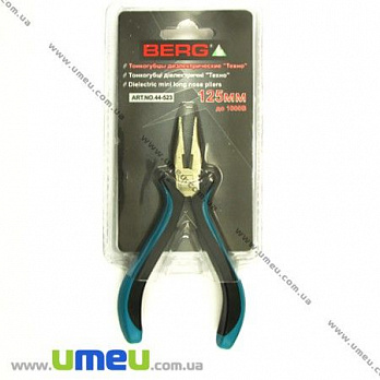 Інструмент Тонкогубці з кусачками BERG, Бірюзовий, 12,5 см (INS-001860)