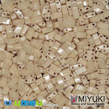 Бісер японський Miyuki HALF TILA №593, 5х2,3 мм, Бежевий (BIS-046077)
