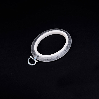 Пяльцы-рамка NURGE овальные пластиковые 10,5х8,5 см, Прозрачные (MUL-055586)
