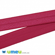 Трикотажна бейка, 15 мм, Малинова (LEN-039454)
