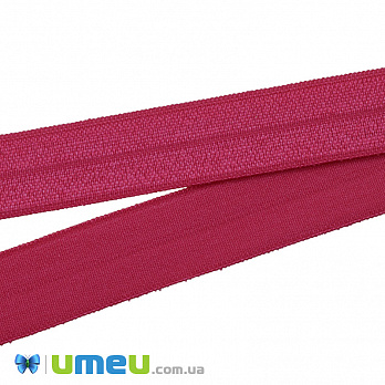 Трикотажна бейка, 15 мм, Малинова (LEN-039454)
