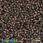 Бісер чеський Рубка 10/0, №17140m, Коричневий темний, Блискучий матовий (BIS-044003)